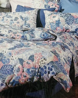 Vtg Sheridan Australia Twin Duvet Cover Omega Multicolor Floral Percale 68x87